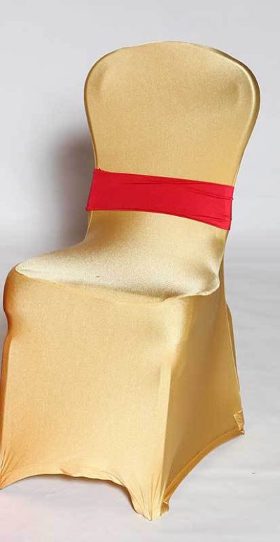 spandex gold chair cover