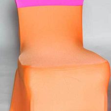 SPANDEX CHAIR COVER NEON ORANGE