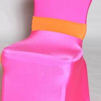 neon pink spandex chair cover linen