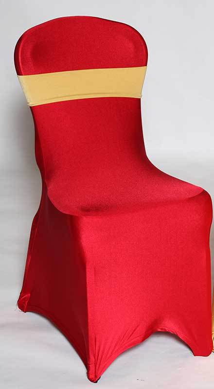 SPANDEX CHAIR COVER RED