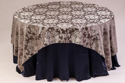 Silver Beethoven Damask