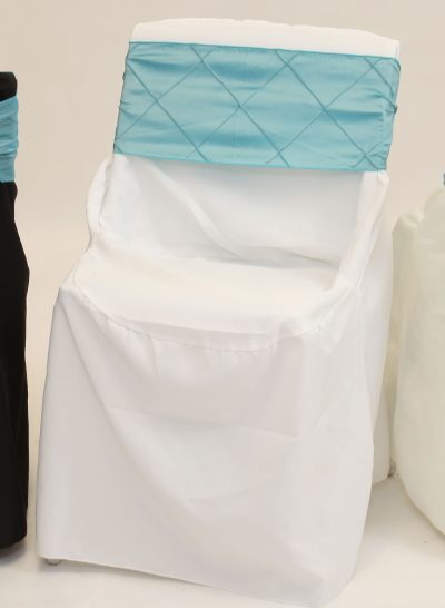 Square Back White Chair Covers