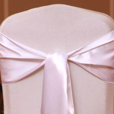 white satin linen rental