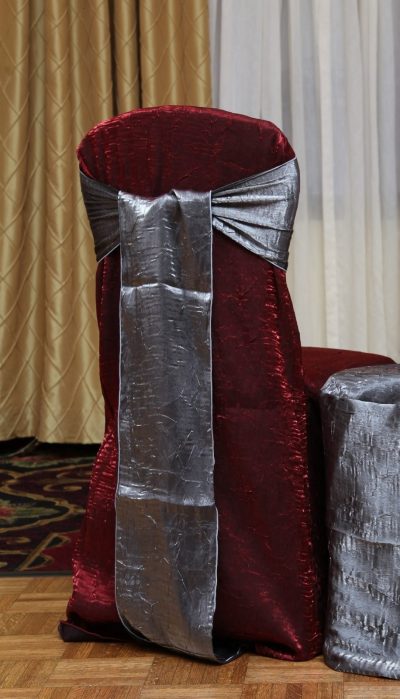 crush burgundy chair cover