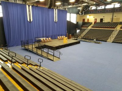 graduation stage portable ADA ramp