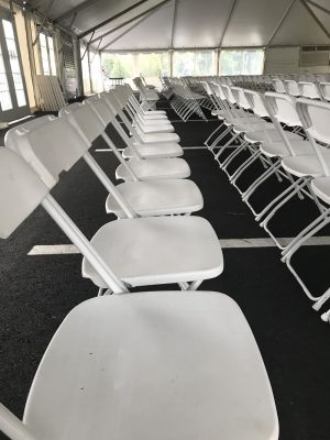 seating rental chair setup