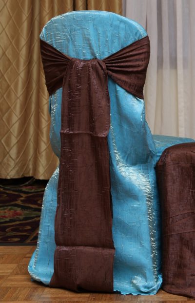 turquoise crush chair cover