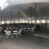 80 wide pole tent inside setup
