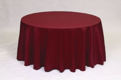 Burgundy Poly solid linen