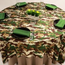 Camouflage Satin LInen-90x90