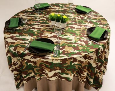 Camouflage Satin LInen-90x90