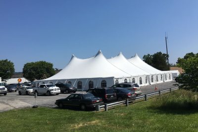 80 x 100 pole tent