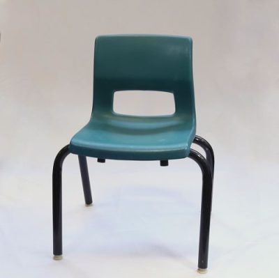 green kids child chair