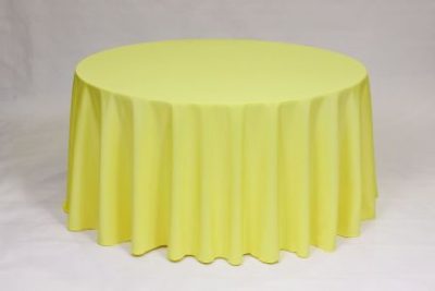 Lemon Poly solid linen