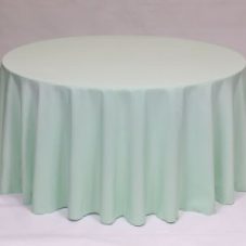 Mint Poly solid linen