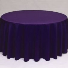 Purple Poly solid linen