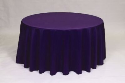 Purple Poly solid linen