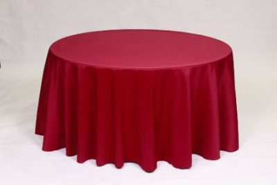 Ruby red Poly solid linen