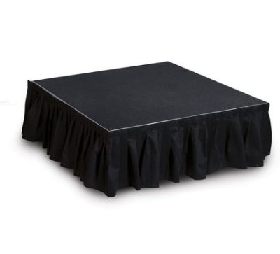 black stage skirt 15 inches tall