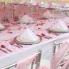 pink tent rental baby shower