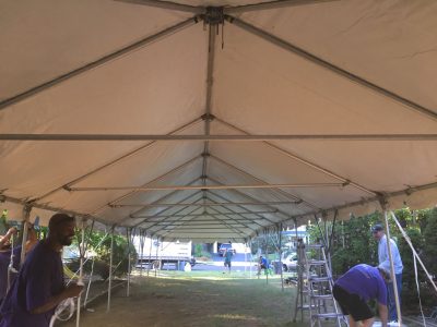 16 wide interior frame tent