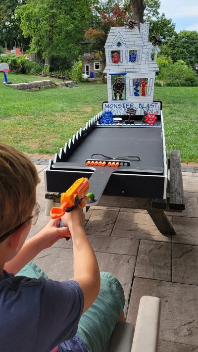 monster blast table shooting game for kid