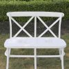 crossback bench white wash