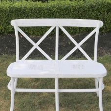 crossback bench white wash