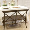 cross-back farm bench