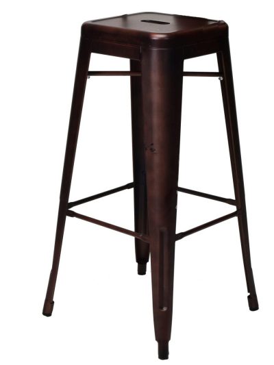 oscar barstool rose tobacco metal