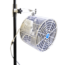 pole mount tent fan