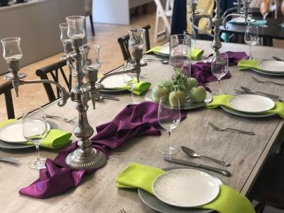 Edison farm table rental