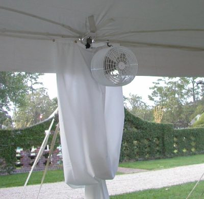 pole mounted tent fan