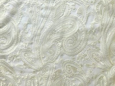 paisley lace ivory linen