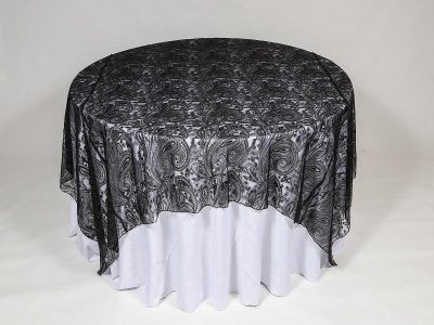 Paisley-Lace-Black-90x90-over-Dupioni-White_linen