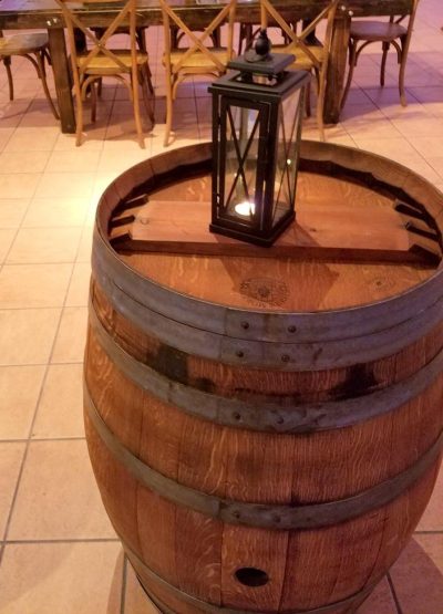 wine barrel without table top