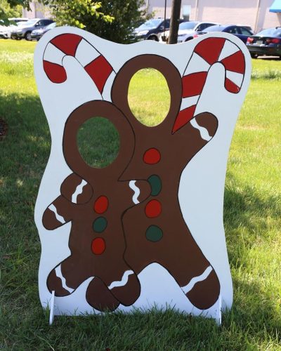 Gingerbread Christmas Cut out photo board for two people