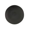 Charcoal black heirloom stoneware plate 10.75 inch