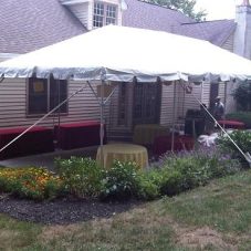 16x24 frame tent for restaurant seating