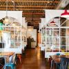 vinyl divider for restaurants and cafeterias