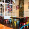 vinyl divider for restaurants and cafeterias