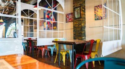 vinyl divider for restaurants and cafeterias