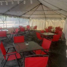 20x40 frame tent for restaurant seating