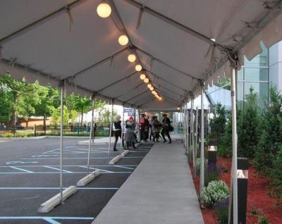 9' x 10'marquee tent for restaurant seating