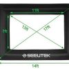 dimensions of outdoor inflatable screen