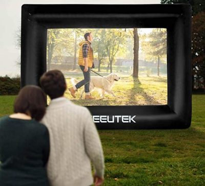 view of outdoor inflatable screen