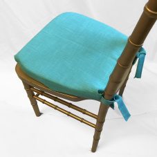 turquoise chiavari cushion cover