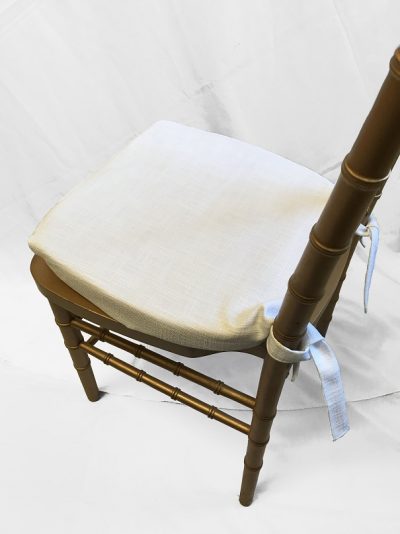 white chiavari chair cover