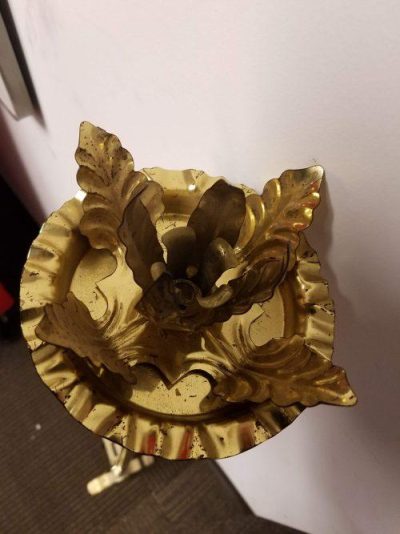 candelabra votive holder brass