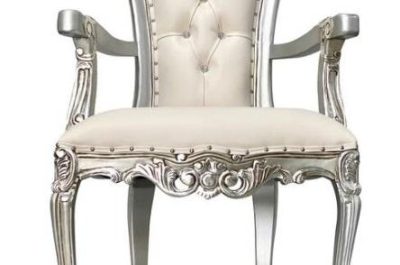 silver throne chair seat detail